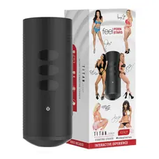 Kiiroo Titan - Интерактивный мастурбатор с теледильдоникой, 22х8.7 см