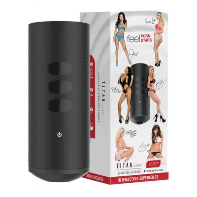 Kiiroo Titan - Интерактивный мастурбатор с теледильдоникой, 22х8.7 см
