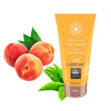 Shiatsu Love White Tea & Peach - лубрикант для оральных ласк со вкусом белого чая и персика, 75 мл