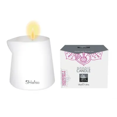 Shiatsu Massage candle Raspberry and vannilla - массажная свеча с ароматом малины и ванильного крема, 130 мл