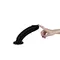 LoveToy - King-Sized Anal Dildo - Великий анальний затор, 23.5х5 см (чорний)