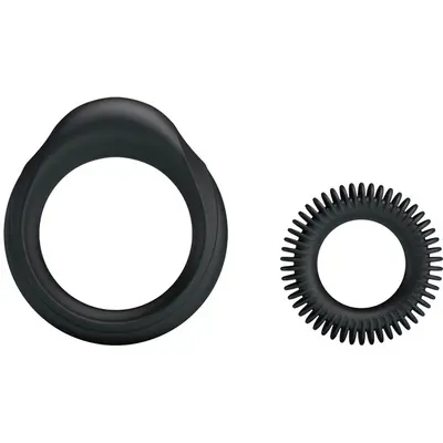 LyBaile Ring Manhood Black - Набір ерекційних кілець, 2 шт
