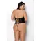 Passion Nancy Body - Боді з еко-шкіри з імітацією шнурівки та відкритим доступом, 6XL/7XL