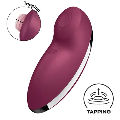 Кліторальний вібратор із пульсацією Satisfyer Tap & Climax 2