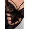 Passion Exclusive Haya Body - Боді монокіні, XXL/XXXL (чорний)