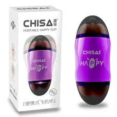 Chisa MX Portable Happy Cup Pussy & Ass - Мастурбатор, 16 см (фиолетовый)