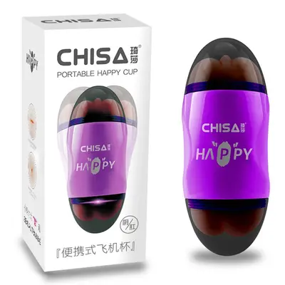 Chisa MX Portable Happy Cup Pussy & Ass - Мастурбатор, 16 см (фиолетовый)