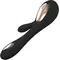 Lelo Soraya Wave - шикарный вибратор-кролик с качающимся вагинальным кончиком, 21.8х4.6 см (чёрный)