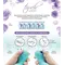 Swan Touch Duo Teal - вібратор-кролик із сенсорним керуванням та ротацією, 14х3.8 см (фіолетовий)