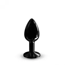 Dorcel - Diamond Plug - Металева анальна пробка з прикрасою у вигляді кристала (чорна) S