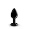Dorcel - Diamond Plug - Металева анальна пробка з прикрасою у вигляді кристала (чорна) S