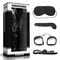 LoveToy Bondage Kit Vibrating - БДСМ набор: маска, кляп, наручники и вибратор для точки G (чёрный)