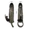 LyBaile Brave Men Vibro Penis Sleeve Black With Bunny - вібронасадка на член зі стимулятором клітора, 16.4х3.7 см (чорний)