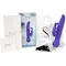 Swan Touch Duo Teal - вібратор-кролик із сенсорним керуванням та ротацією, 14х3.8 см (фіолетовий)