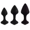 FeelzToys Bibi Butt Plug Set 3 - Набор силиконовых анальных пробок, 3 шт (черный)