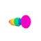 Wooomy Hiperloo Silicone Rainbow Plug L - Анальна пробка, 13.1х3.9 см