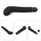 LoveToy Bondage Kit Vibrating - БДСМ набор: маска, кляп, наручники и вибратор для точки G (чёрный)
