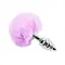 Alive Fluffly Twist Plug L - Анальна пробка з хвостом, 9х4 см (фіолетова)
