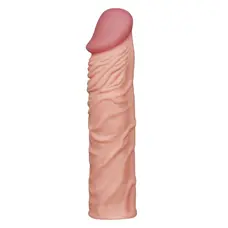LoveToy Pleasure X-Tender Penis Sleeve Flesh Add 2" - Удлиняющая насадка-реалистик, +5 см (телесный)
