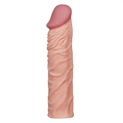 LoveToy Pleasure X-Tender Penis Sleeve Flesh Add 2" - Удлиняющая насадка-реалистик, +5 см (телесный)