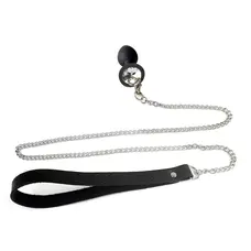 Анальная пробка Art of Sex Silicone Anal Plug with Leash size S с поводком