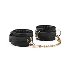 Наручники з ланцюжком Liebe Seele Black Organosilicon Wrist Cuff