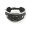 Art of Sex - Collar Ring - Нашийник з натуральної шкіри зі стразами та кільцем, від 30 до 40 см