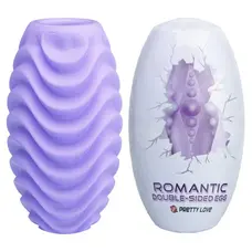 Pretty Love Romantic Double Sided Egg Masturbator - Мастурбатор, 8,6 х4. 6 см (фіолетовий)