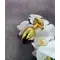 Boss Jewellery Gold Heart Plug Black - Анальна пробка із кристалом, 7х2,7 см (чорний)