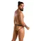 Passion - 034 SLIP OPEN LUKE black - Сексуальні чоловічі труси з сітчастими вставками та відкритою попкою, XXL/XXXL