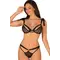 Obsessive Obsessivia 2-pcs set - Комплект белья: бюстгальтер и трусики, S/M (чёрный)