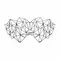 Bijoux Indiscrets - Kristine Mask - Маска в наявності вінілова з клейовим кріпленням