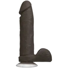 Doc Johnson The Realistic Cock 8 inch, Vack-U-Lock - Фаллоимитатор на присоске, 18.5х5.1 см (чёрный)