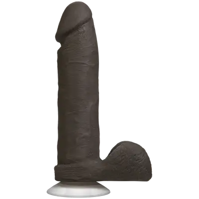 Doc Johnson The Realistic Cock 8 inch, Vack-U-Lock - Фаллоимитатор на присоске, 18.5х5.1 см (чёрный)