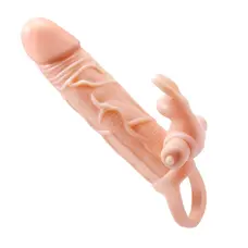 Удлиняющая насадка на пенис Pretty Love Brave Man Vibro Extension flesh