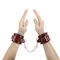 Шкіряні наручники Liebe Seele Wine Red Wrist Cuffs