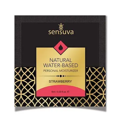 Пробник Sensuva Natural Water-Based Strawberry, 6 мл (полуниця)