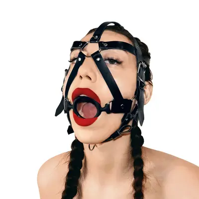 Кляп-маска с силиконовым кольцом Art of Sex Tamer