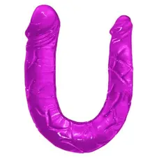 Двосторонній фалоімітатор Baile Double Dong Purple, 29,8 см