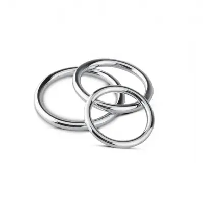 Sinner Gear Unbendable - Cock/Ball Ring & Glans Ring Set набор металлических эрекционных колец