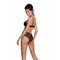 Passion Lovelia Bikini комплект еротичної білизни: відкритий бюстгальтер та трусики, S/M (чорний)