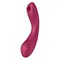 Satisfyer Curvy Trinity 1 - Вакуумний стимулятор + вібратор точки G, 17.5х3.9 см (червоний)