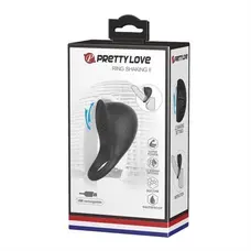 LyBaile Pretty Love Ring Shacking II Black - Ерекційне кільце, 8,0х3,0 см (чорний)