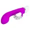Pretty Love Sheila Rolling Vibrator Purple - Вібратор-кролик з імітацією оральних пестощів, 19.4х3.8 см (фіолетовий)