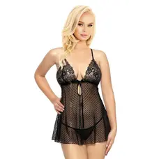 SoftLine Audrey - сексуальный коротенький беби долл, M/L (чёрный)