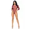 Сітчасте боді зі стразами Leg Avenue Crystalized fishnet bodysuit, One Size
