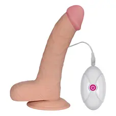 Вибратор LoveToy The Ultra Soft Dude Vibrating Flesh, 20 см