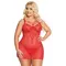 SoftLine Aldona - Ніжна сорочка, XL (червоний)