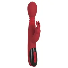 Orion Hi-tech Silicone Rabbit Vibrator - вибратор кролик с толчками, вращением и функцией подогрева, 26.5х4.1 см