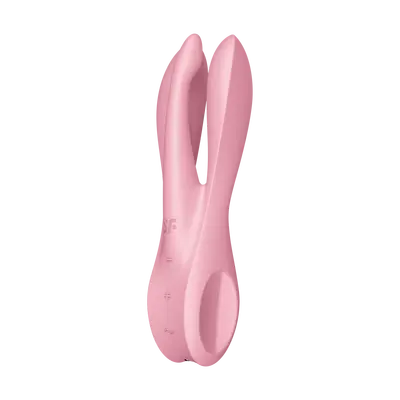 Satisfyer Threesome 1 - Клиторальный вибратор, 14 х 5.6 х 3.6 см (розовый)